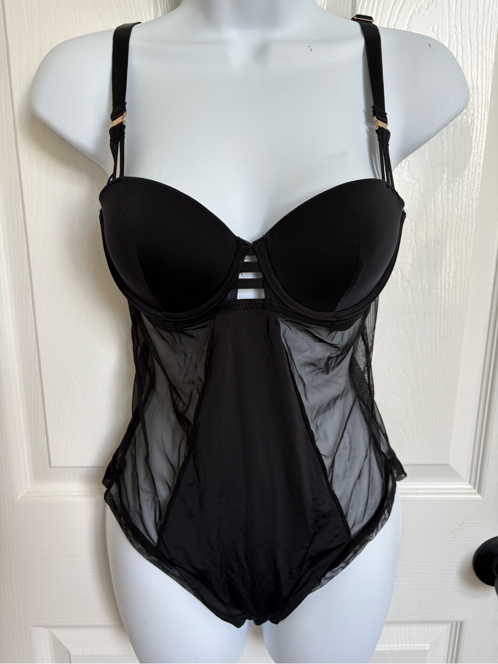 Bluebella Black Sheer Underwire Bodysuit